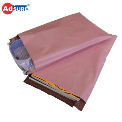 Self Adhesive Sealable Postage Custom Plastic Pink  Poly Mailer Mailing Bags Envelopes For Courier Airway