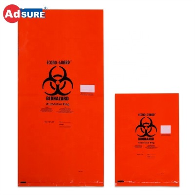 With White Temperature Indicator Patch Custom Polypropylene Biohazard Autoclave Indicator Bags