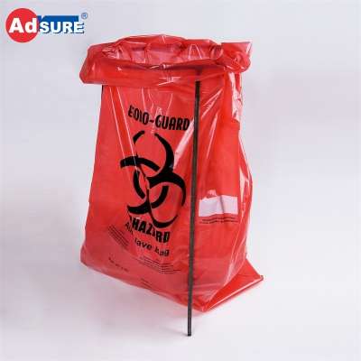 Custom High Quality Hot-Sale 24 X 24inch Autoclavable Biohazard Waste Bags With White Temperature Indicator Patch