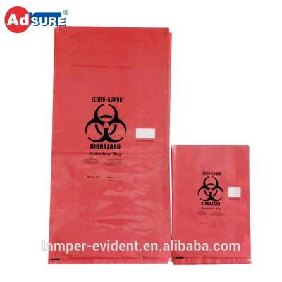 Plastic specimen bags with document pocket/ziplock plastic bags/hazardous waste yellow plastic bag for wholesales